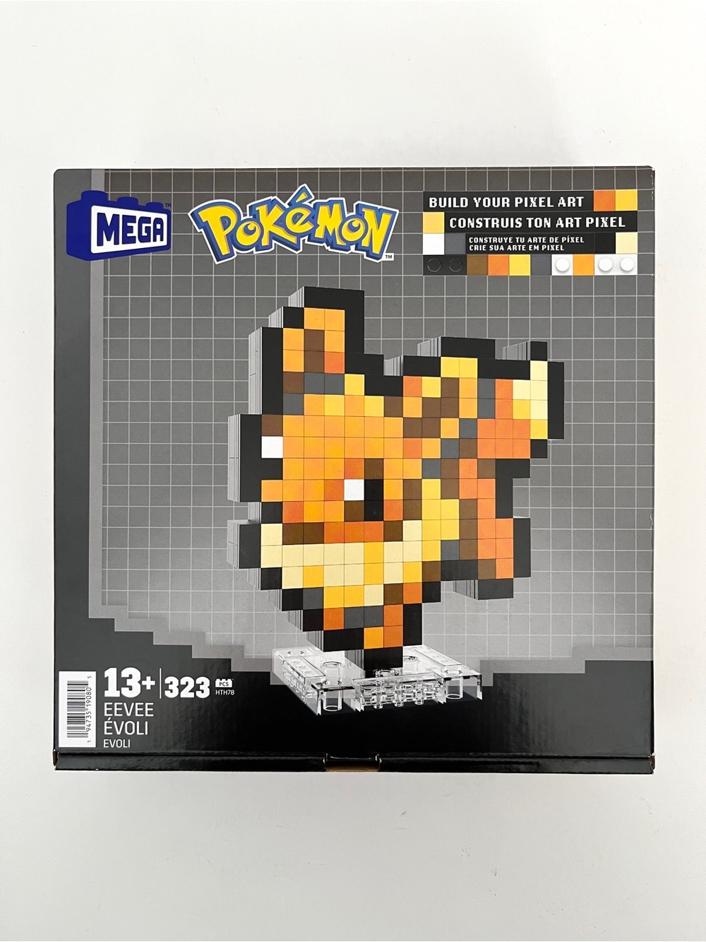 Brand New Mega Pokémon Eevee Pixel Art Building Set – 323 Pieces